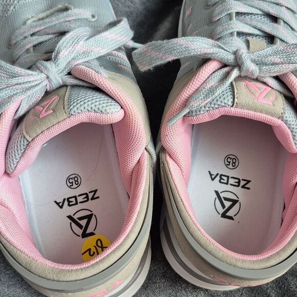 Zeba Shoes Size 8.5 Grey and Pink (Rose Gray) - Picture 4 of 7